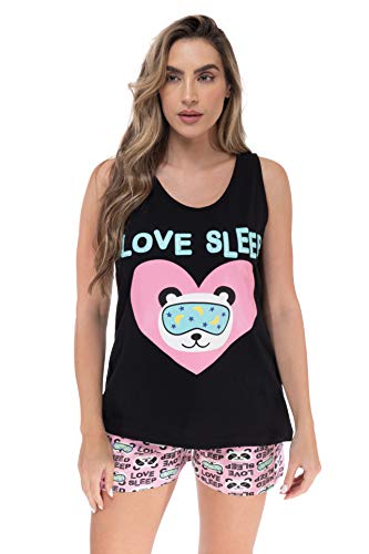 100% Cotton Women Sleepwear Pajama Sets, Love Sleep - Panda