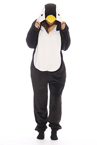 Adult Onesie, Black Penguin