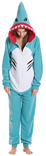Adult Onesie Pajamas, Shark Womens