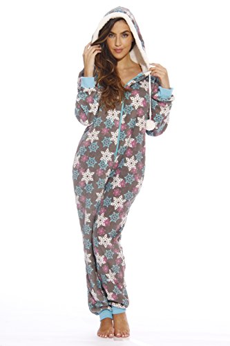 Adult Onesie, Winter Flakes (Plush)
