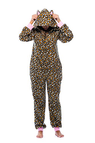 Adult Onesie With Animal Prints, Cheetah