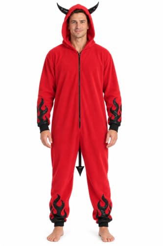 Alien Adult Onesie, Devil Mens