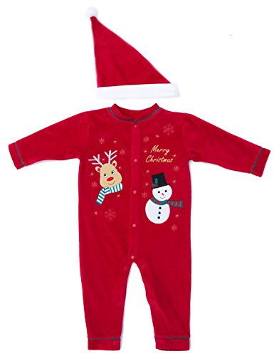 Baby Coveralls, Reindeer With Snowman