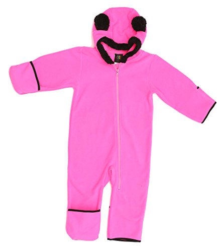 Baby Girls Fleece Pram Fuchsia, Fuchsia / Black