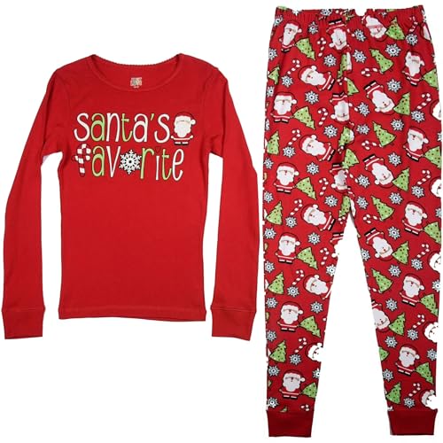 Cotton Pajamas for Girls, Santa's Favorite