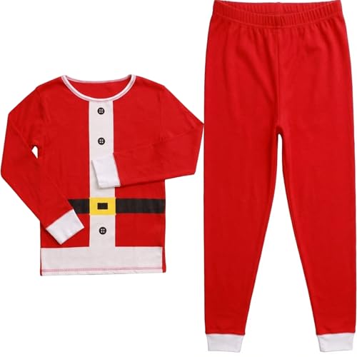 Cotton Pajamas Sets for Girls, Santa Girls