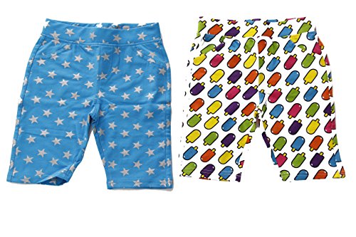 Girls Bermuda Shorts, Ice Pop / Turquoise