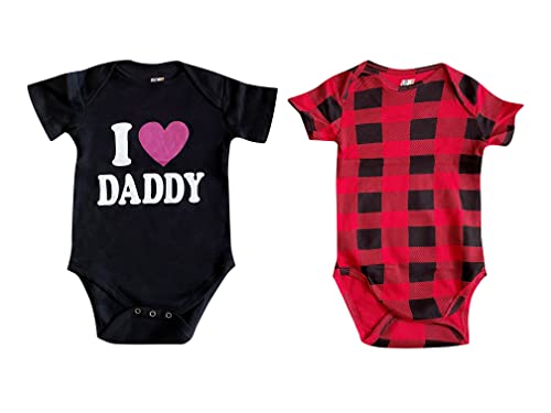 Girls Bodysuits, Daddy and Buffalo Plaid