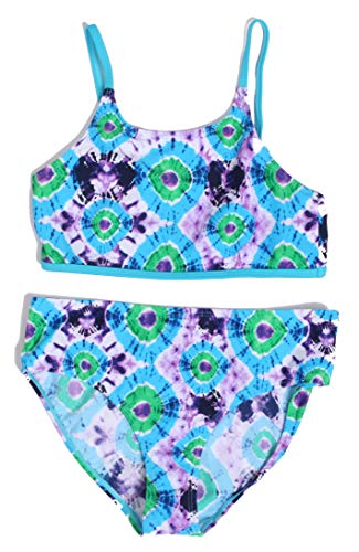 Girls Two Piece Bathing Suits Swimwear for Girl, Tie Dye