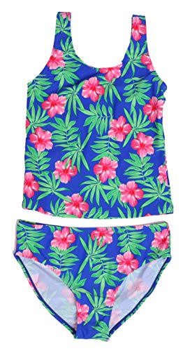 Girls Two Piece Bathing Suits Swimwear for Girl, Tropical Floral