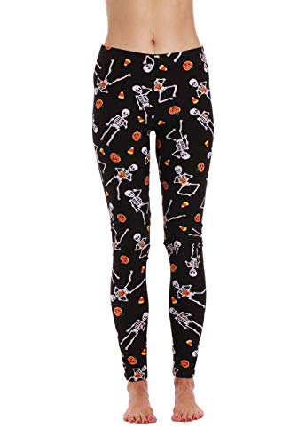 Halloween-Costume Holiday Leggings, Black - Halloween