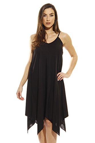 Handkerchief Dress Heathered Black