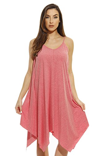 Handkerchief Dress, Heathered Red