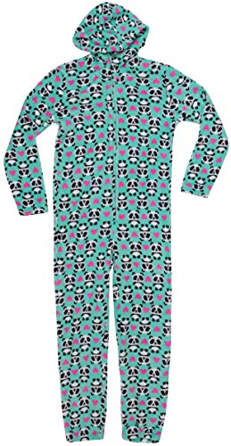 Jumpsuit for Kids Pajamas, Mint - Panda Heart