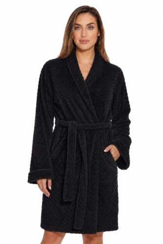 Kimono Robe Bath Robes for Women, Black