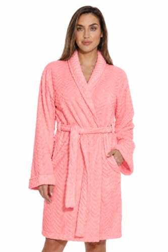 Kimono Robe Bath Robes for Women, Coral