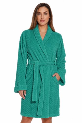 Kimono Robe Bath Robes for Women, Emerald