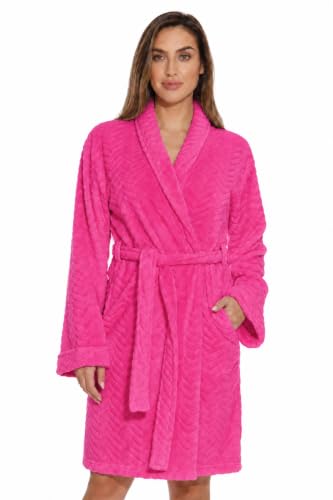 Kimono Robe Bath Robes for Women, Fuchsia