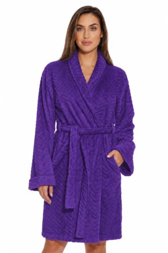 Kimono Robe Bath Robes for Women, Purple