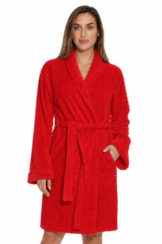 Kimono Robe Bath Robes for Women, Red
