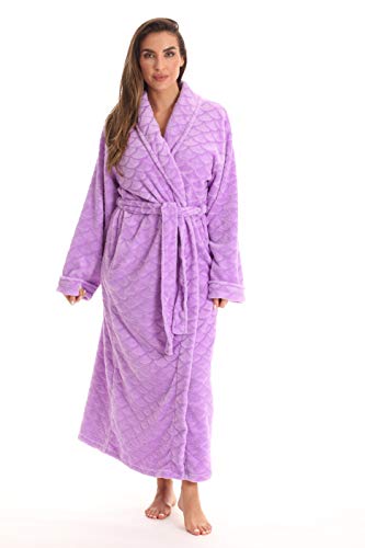 Kimono Robe Long Bath Robes for Women, Lilac