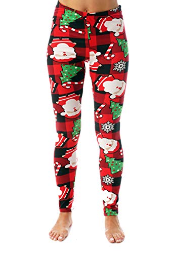 Leggings, Buffalo Plaid Christmas