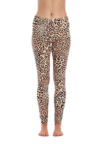 Leggings, Tan - Leopard