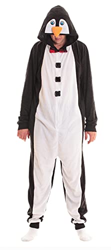 Men's Adult Onesie Mens Pajamas, Penguin Mens