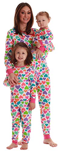 Mommy and Me Pajamas Set, Bright Hearts