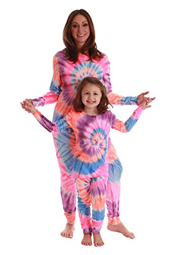 Mommy and Me Pajamas Set, Tie Dye Colorful Swirl