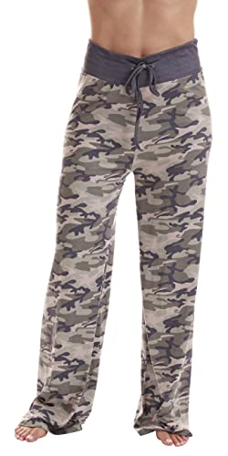 Palazzo Pajama Pants for Women Camouflage