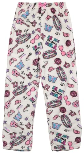 Plush Pajama Pants for Girls, White - Pajamas