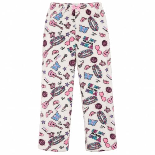 Plush Pajama Pants for Girls, White - Pajamas