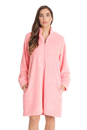 Plush Short Lounger Robe, Coral