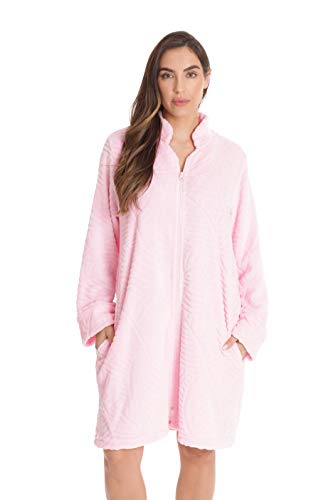 Plush Short Lounger Robe, Pink