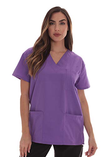 Scrub Tops for Women, Purple