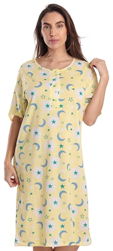 Short Sleeve Nightgown, Yellow