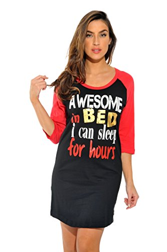 Sleep Dress for Women, Black - Awesome in Bed
