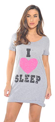Sleep Dress for Women, Grey - I Heart Sleep