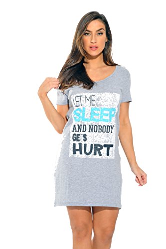 Sleep Dress for Women, Grey - Let Me Sleep