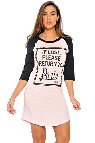 Sleep Dress for Women Sleeping, Pink - Please Return to Paris
