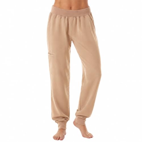 Solid Jogger Pants for Women, Khaki Jogger Pant