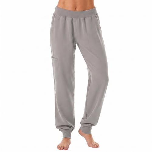 Solid Jogger Pants for Women, Light Grey Jogger Pant