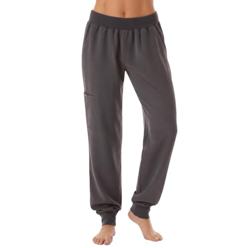 Solid Jogger Pants for Women, Steel Grey Jogger Pant