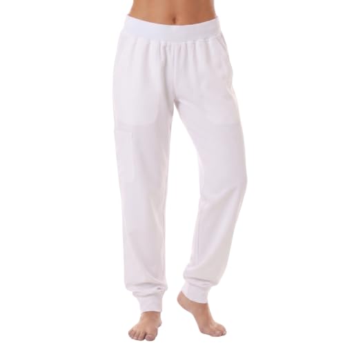 Solid Jogger Pants for Women, White Jogger Pant