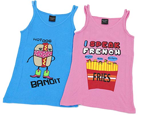 Tank Tops for Girls Pink, Pink / Turquoise