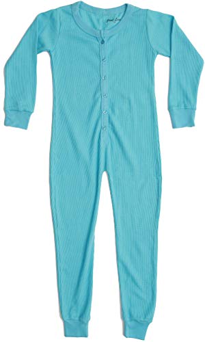 Thermal Union Suits for Girls Blue