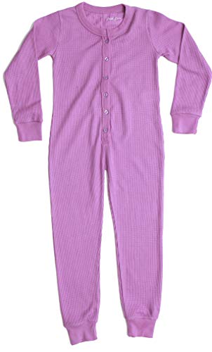 Thermal Union Suits for Girls Lilac