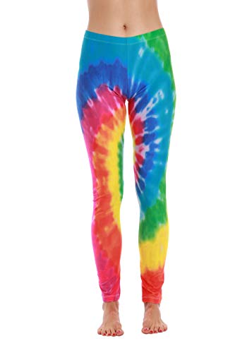 Tie Dye Leggings, Multi - Tie Dye Bright