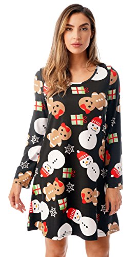 Ugly Christmas Dress Fun Xmas Party, Black - Mixed Holiday